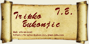 Tripko Bukonjić vizit kartica